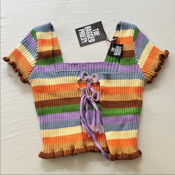 The Ragged Priest Dawn Knit Crop Top - Picture 2 of 5